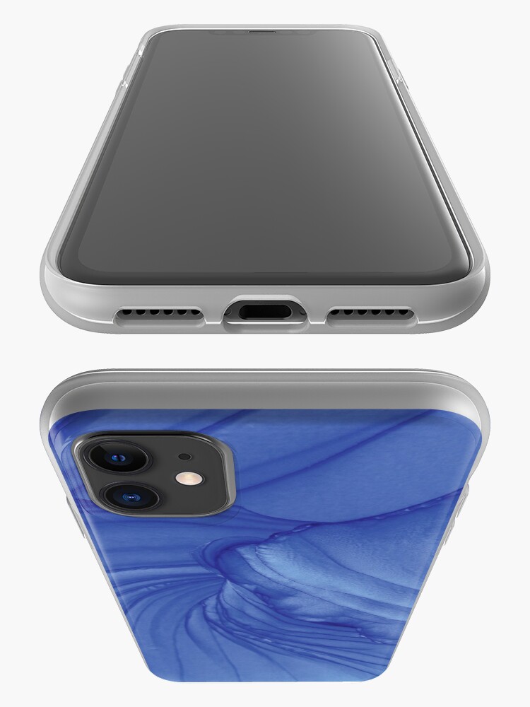 Alternate view of Cornflower Waves Alcohol Art Painting iPhone Case & Cover