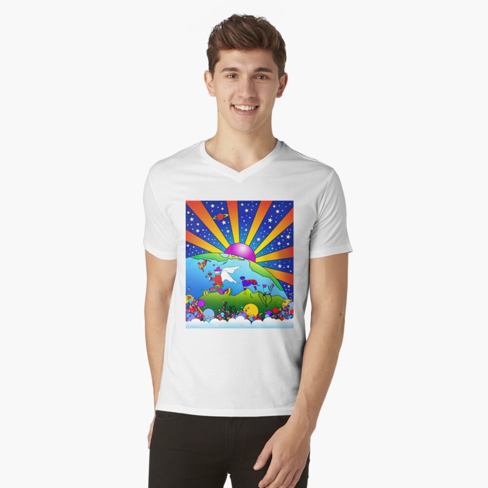 Cosmic Pet World V-Neck T-Shirt