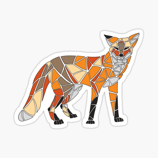 20 Cute Animals Stained Glass Stickers Graphic by amofloride