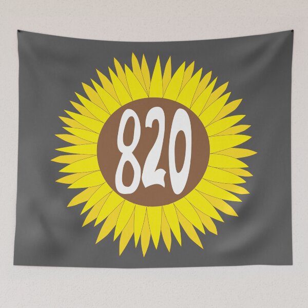 Item preview, Hand Drawn California 820 Area Code Sunflower designed and sold by itsrturn.
