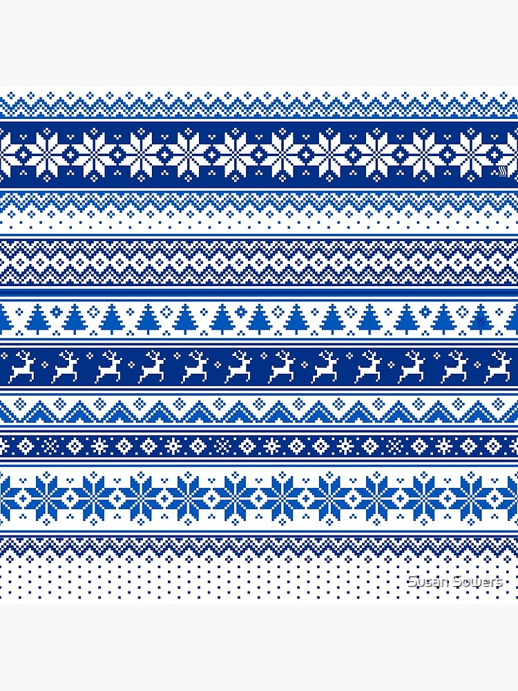 Nordic - Scandinavian Winter Blue by SSSowers