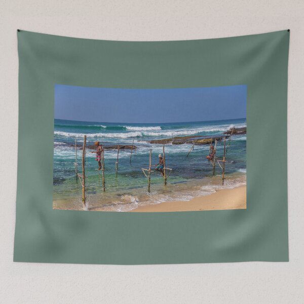 Item preview, Sri Lanka. Indian Ocean. Fishermen on the Sticks. designed and sold by vadim19.