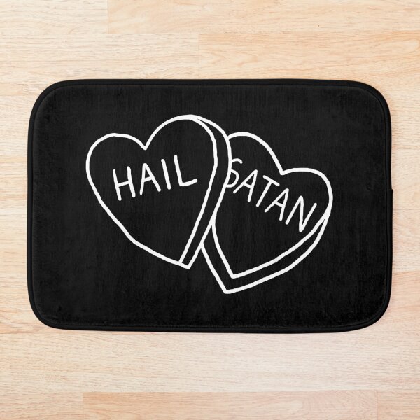 Hail Satan Candy Bath Mat
