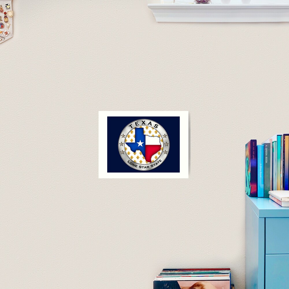 Texas French Art Print