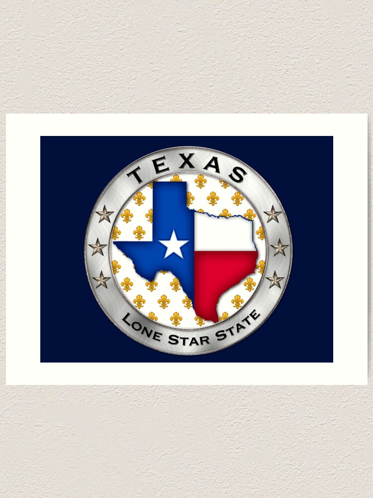 Alternate view of Texas French Art Print