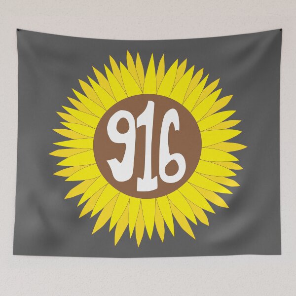 Item preview, Hand Drawn California 916 Area Code Sunflower designed and sold by itsrturn.