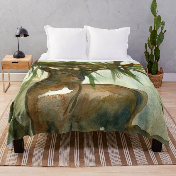 Item preview, King Of The Forest Deer Painting designed and sold by Niina Niskanen.