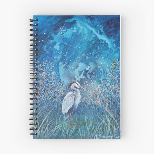 Item preview, Blue Heron at Night  designed and sold by Nicolette Stewart.