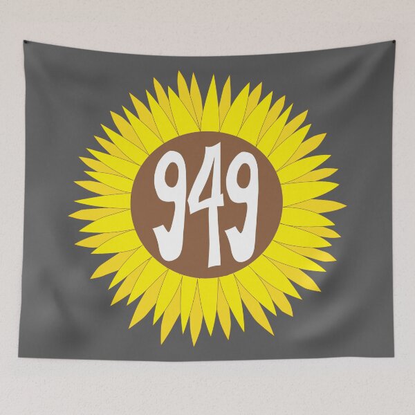 Item preview, Hand Drawn California 949 Area Code Sunflower designed and sold by itsrturn.