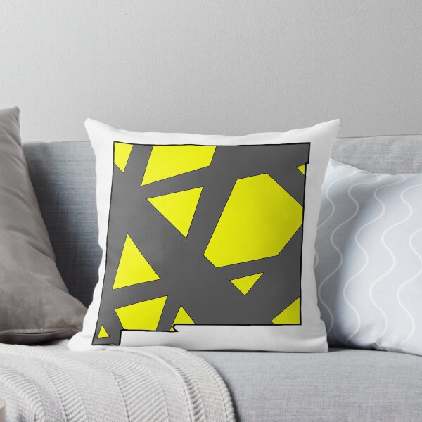 Item preview, New Mexico State Map Yellow and Gray Geometric Pattern designed and sold by lukaskugler.
