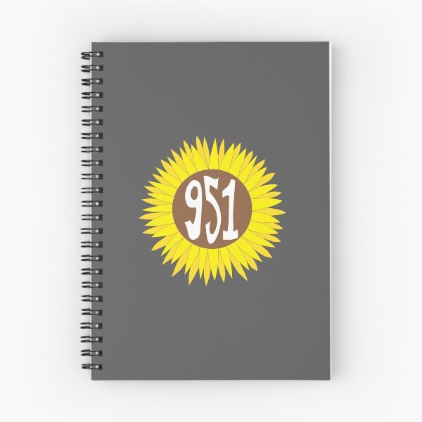 Item preview, Hand Drawn California 951 Area Code Sunflower designed and sold by itsrturn.