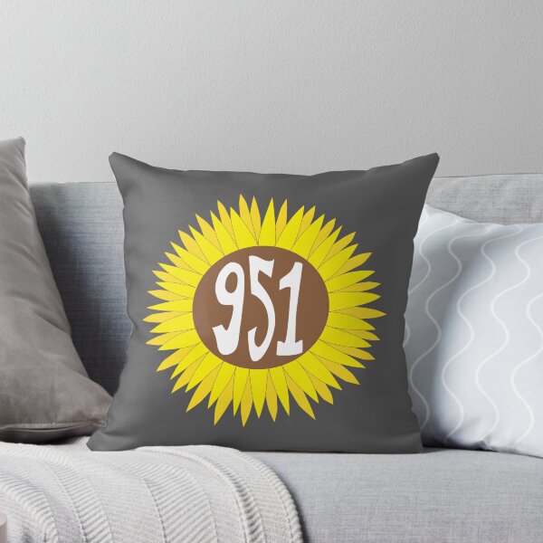 Item preview, Hand Drawn California 951 Area Code Sunflower designed and sold by itsrturn.