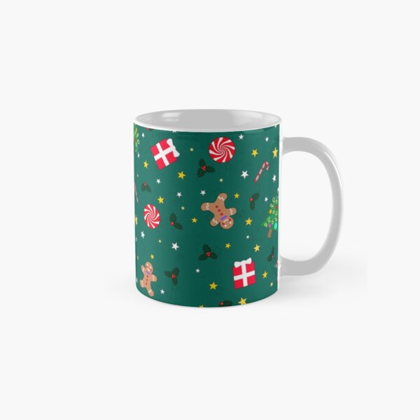 Christmas Holidays - Green Classic Mug