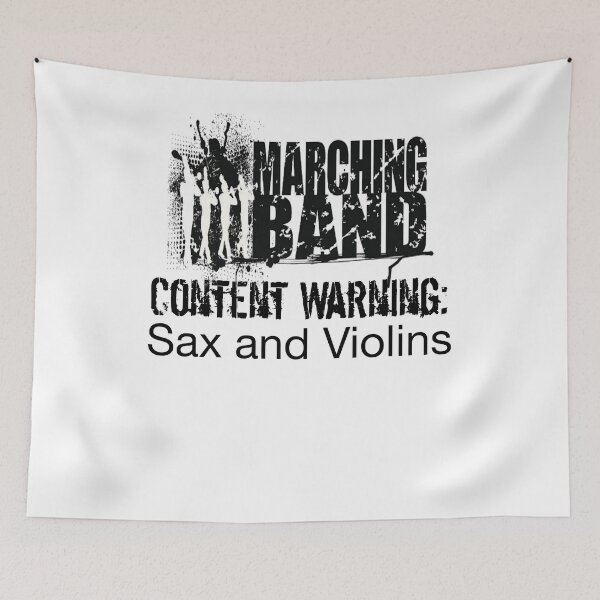 Item preview, Funny Marching Band - Marching Band Gifts - Content Warning Sax And Violins   designed and sold by Galvanized.