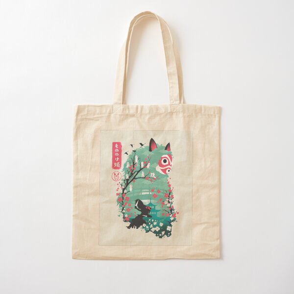 Ukiyo e Princess Cotton Tote Bag