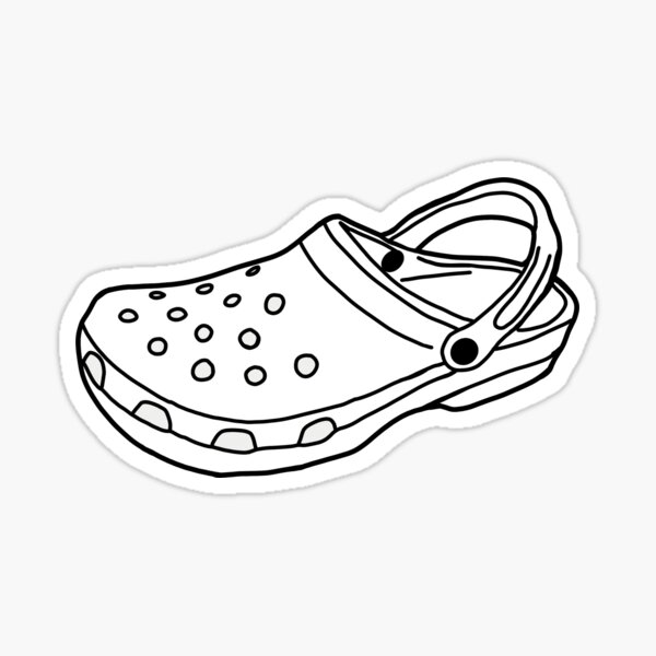 white crocs sticker