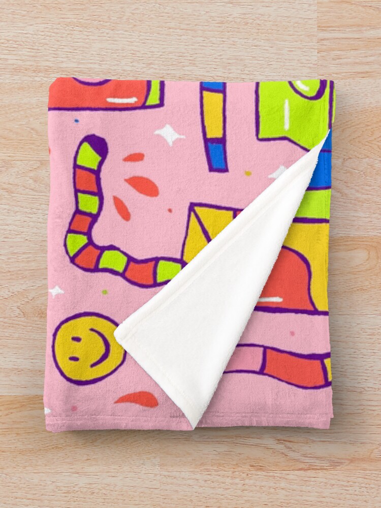 Alternate view of Juice Box Print Throw Blanket