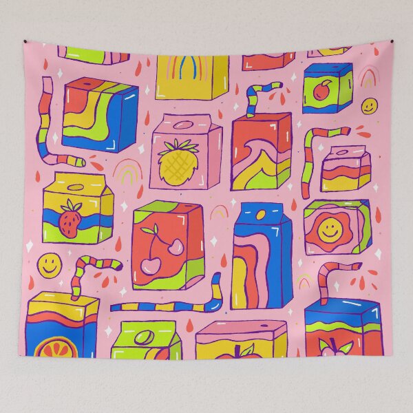 Item preview, Juice Box Print designed and sold by doodlebymeg.