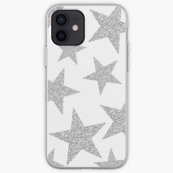 silver stars iPhone Soft Case