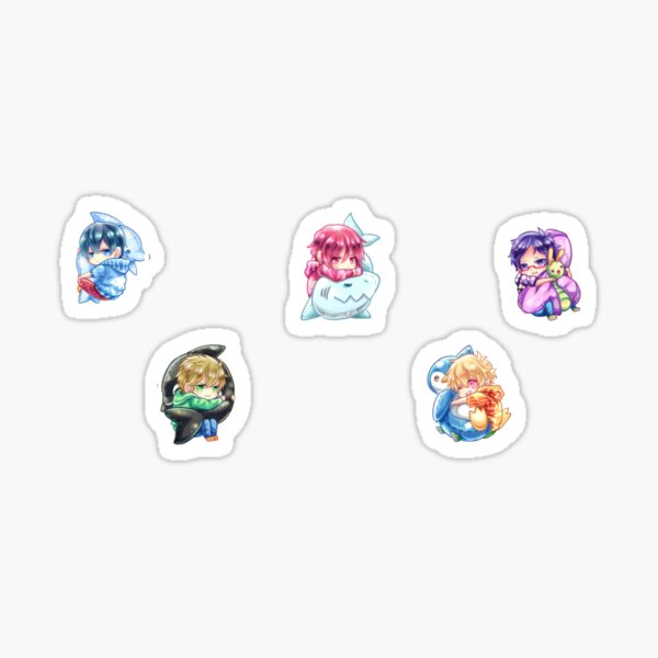 Kostenlos! Iwatobi Schwimmverein Chibi Sticker Pack Sticker