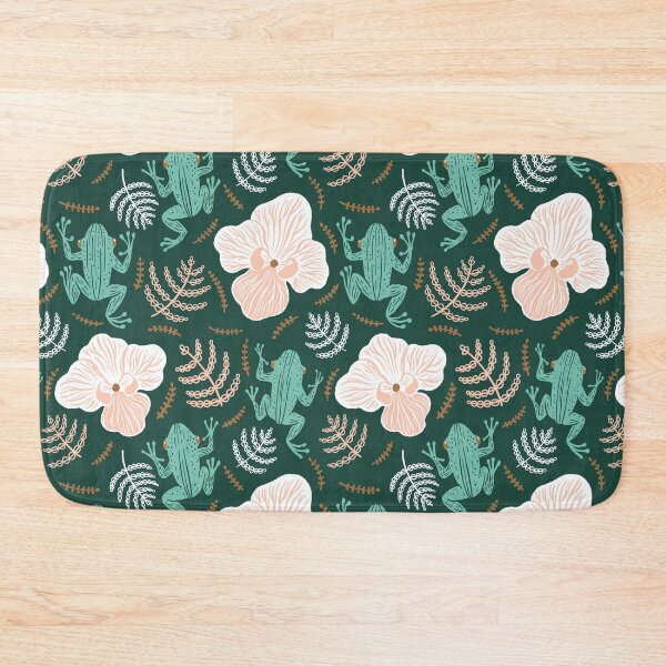 Item preview, Tree Frog Floral Pattern designed and sold by carabara.