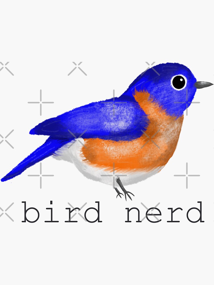 “Bird Nerd " Sticker for Sale by hboyd000 | Redbubble