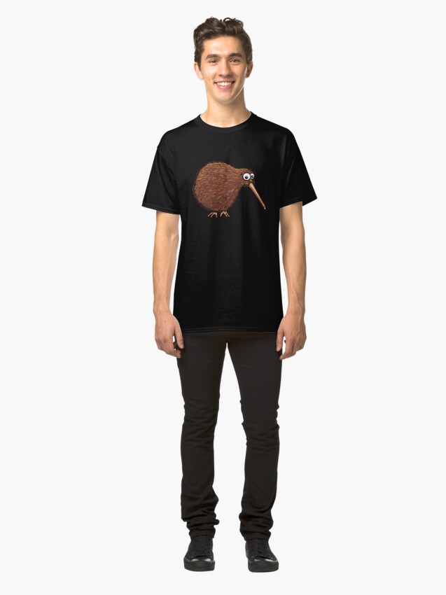 Alternate view of Cutest Kiwi - On Black Classic T-Shirt