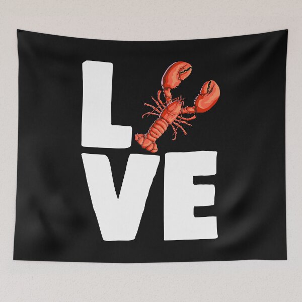 Item preview, Lobster Love Funny Ocean Sea Creature designed and sold by Bendthetrend.