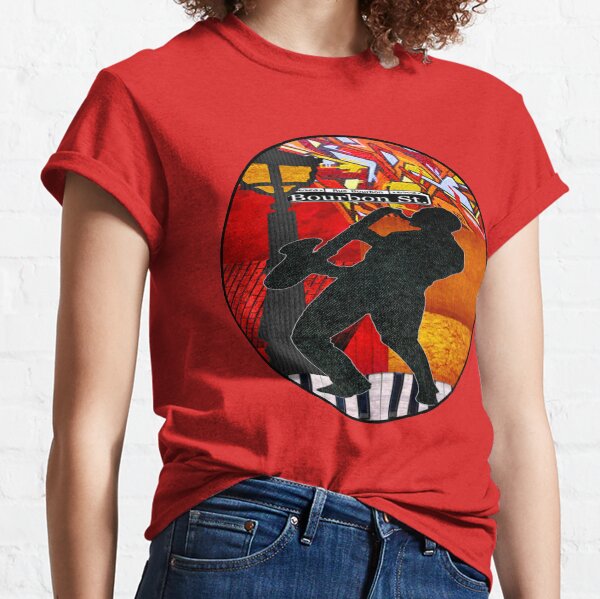 Bourbon St. Jazz Saxophone Player Classic T-Shirt