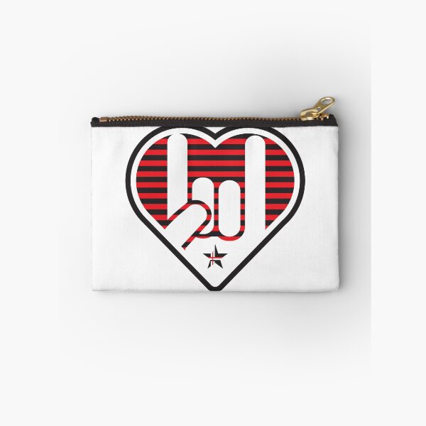 Item preview, Devil Horns Plaid Rockstar Stripes Heart designed and sold by J Teachey.