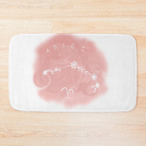 Item preview, pink floral aries constellation designed and sold by sbella19.