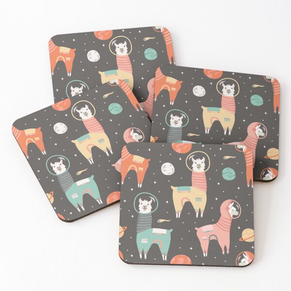 Item preview, Astronaut Llamas in Space designed and sold by latheandquill.