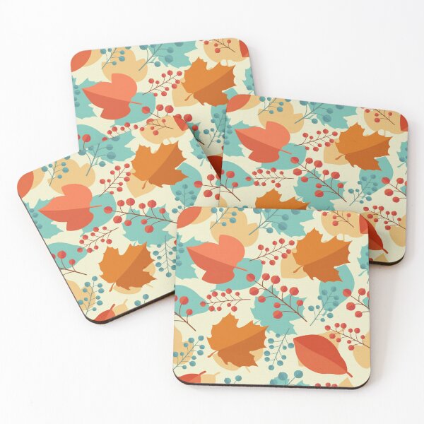 Item preview, Gorgeous Fall Foliage - Teal and Orange designed and sold by pugmom4.