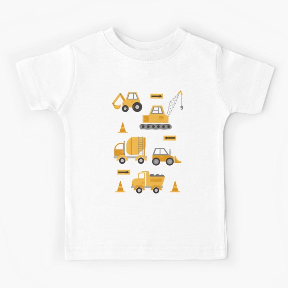 Construction Trucks Kids T-Shirt