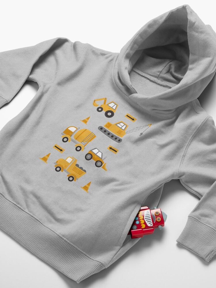 Alternate view of Construction Trucks Toddler Pullover Hoodie