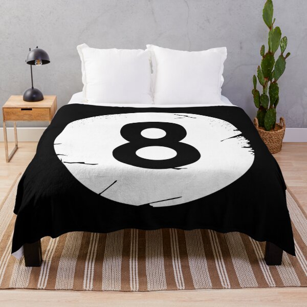 Large 8 Ball Pool Design Soft Fleece Blanket Throw Bed Cover L&S Prints 