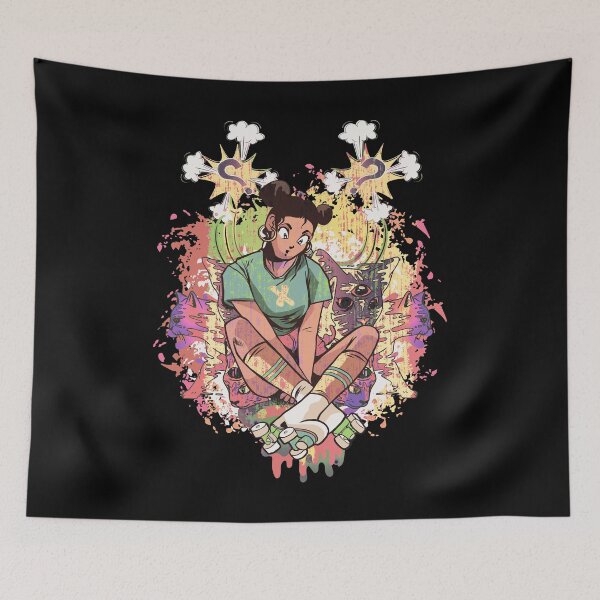 Item preview, Anime girl with brown hair Grunge Style. designed and sold by emphatic.