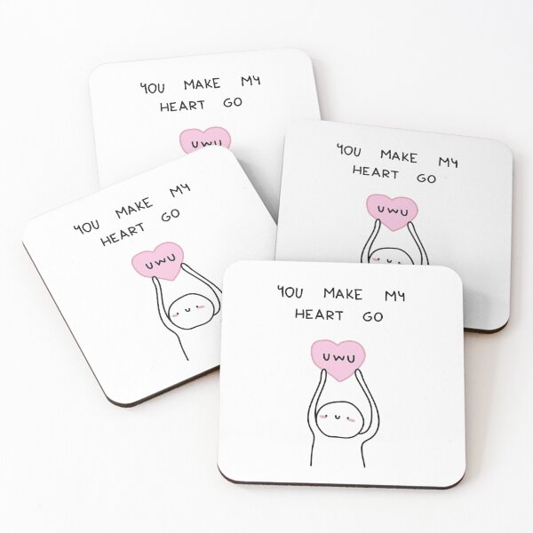 Item preview, You Make My Heart Go uWu designed and sold by russell7lee.