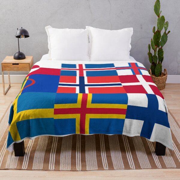 Item preview, Nordic Flags Geo East to West designed and sold by ArcticAussie.
