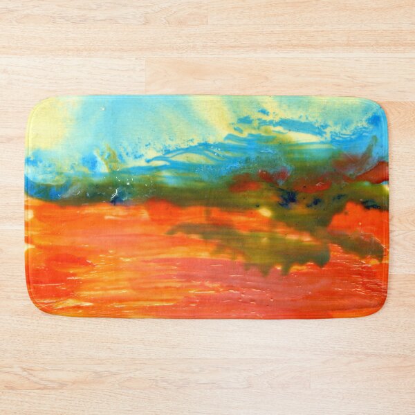 Item preview, Red Desert Encaustic Landscape Painting designed and sold by Heatherian.