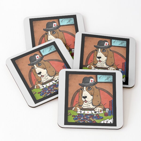 Item preview, Dog Playing Poker Basset Hound designed and sold by Artsthetic Collection.