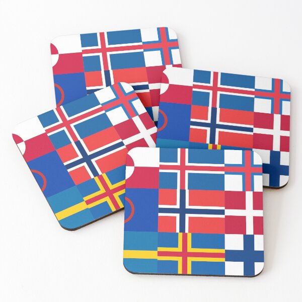 Item preview, Nordic Flags Geo East to West designed and sold by ArcticAussie.