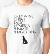 Stark Direwolves Unisex T-Shirt