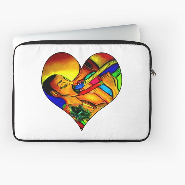 Rainbow trombone Player heart Laptop Sleeve