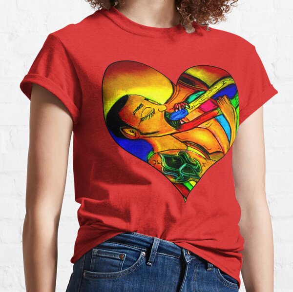Rainbow trombone Player heart Classic T-Shirt