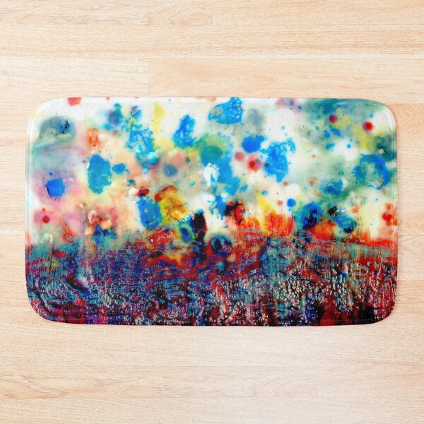 Item preview, Coral Reef Abstract Encaustic Painting designed and sold by Heatherian.