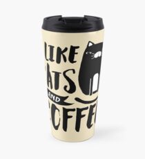 J'aime les chats et le café Mug isotherme