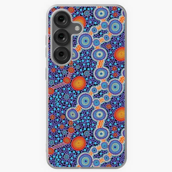 Item preview, Authentic Aboriginal Art - The Journey Blue designed and sold by HogarthArts.