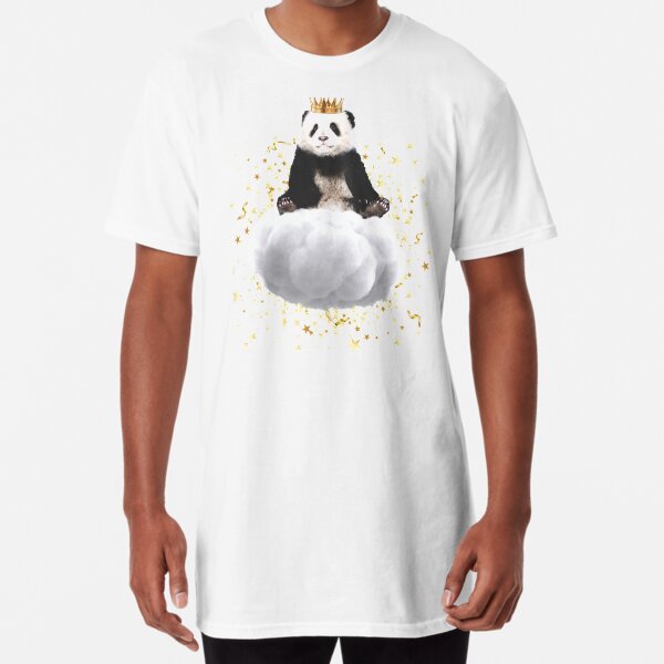 Panda cloud with the stars Long T-Shirt