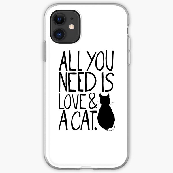 All You Need Is Love and A Cat iPhone Soft Case